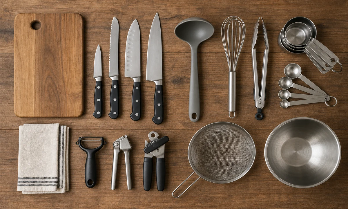 Los utensilios básicos para aprender técnicas de cocina