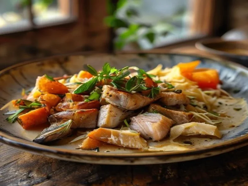 Attiéké con Pescado — receta de cocina Internacional