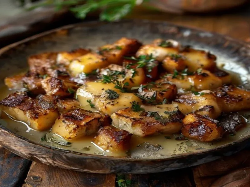Bacalao gratinado con bechamel — receta de cocina Mediterránea
