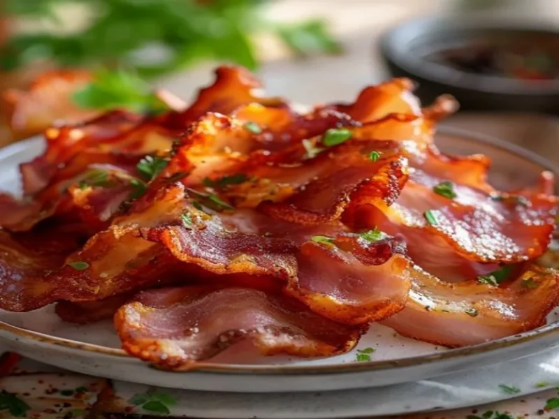 Bacon crujiente air fryer — receta de cocina Internacional