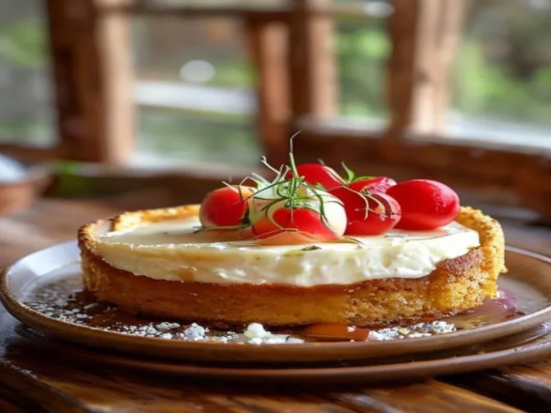 Basque burnt cheesecake — receta de cocina Mediterránea