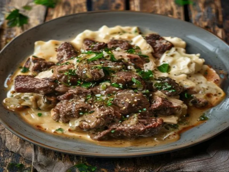 Beef Stroganoff — receta de cocina Internacional