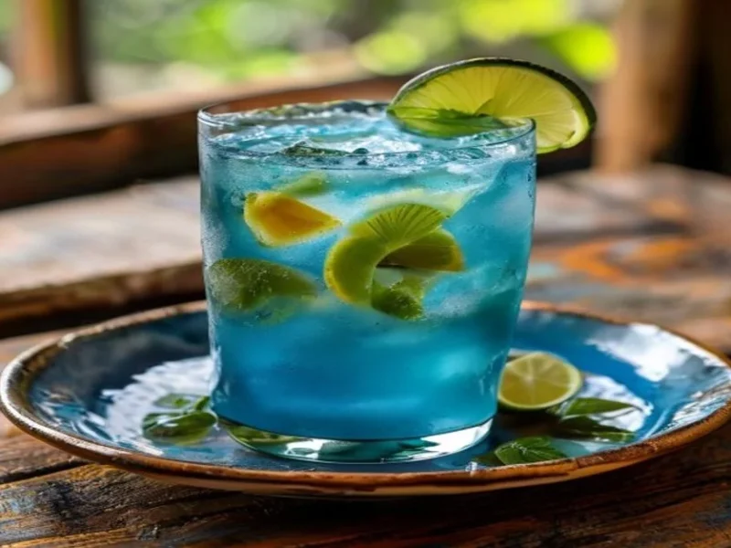 Blue lagoon mocktail — receta de cocina Latina