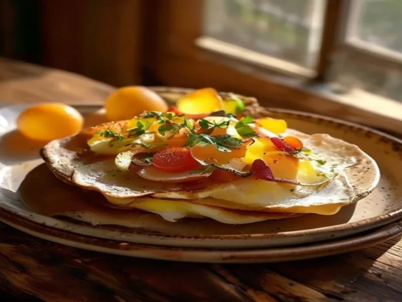 Sandwich à la tortilla espagnole — receta de cocina méditerranéen