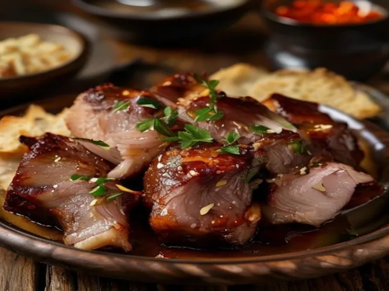 Bossam de cerdo — receta de cocina Asiática