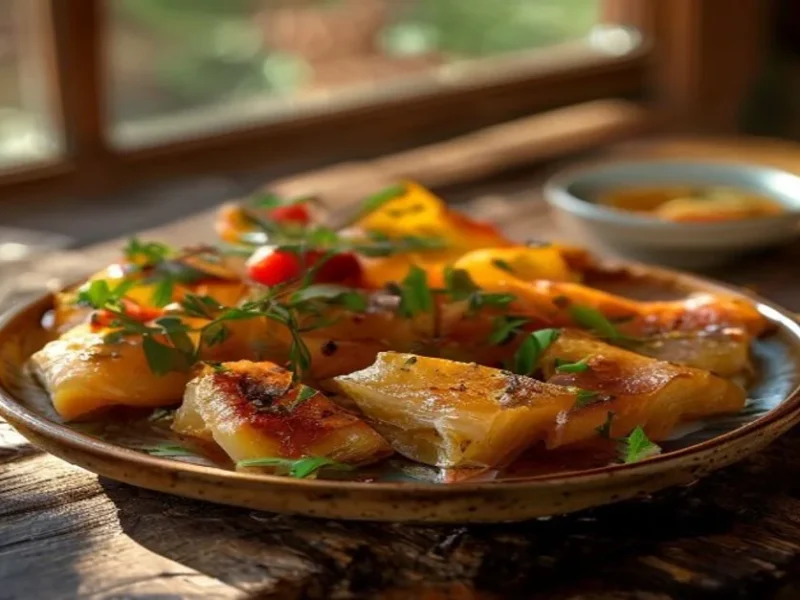 Brik de atun tunecino — receta de cocina Mediterránea