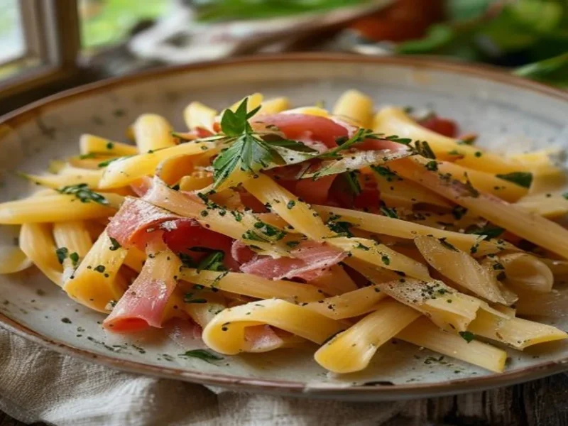 Bucatini all’Amatriciana — receta de cocina Italiana