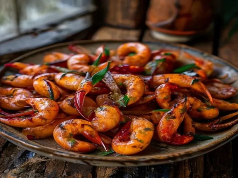 Camarones a la diabla — receta de cocina Mexicana
