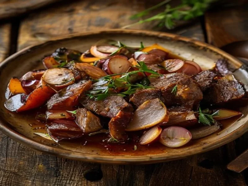 لحم بقري كولومبي مقطع — receta de cocina لاتينية