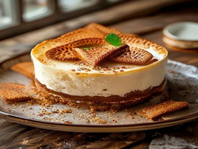 Cheesecake de galleta lotus — receta de cocina Internacional