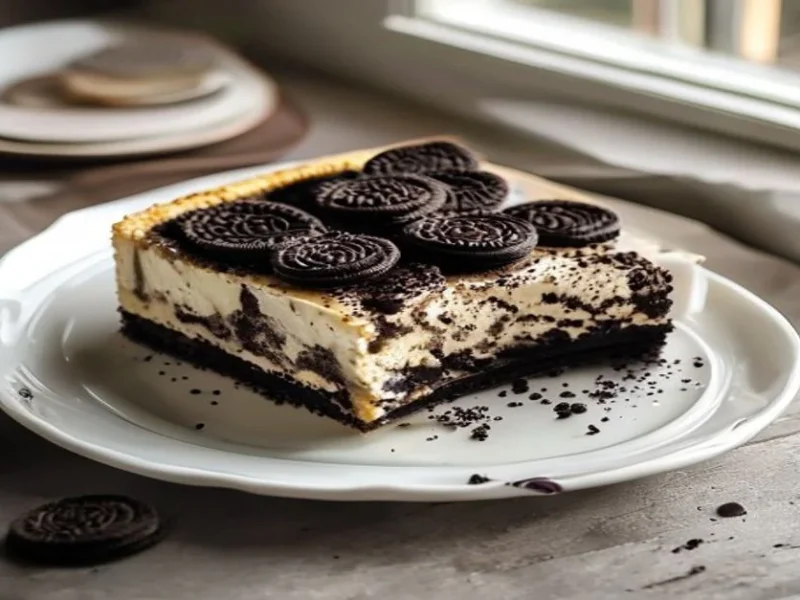 Cheesecake de oreo — receta de cocina Internacional