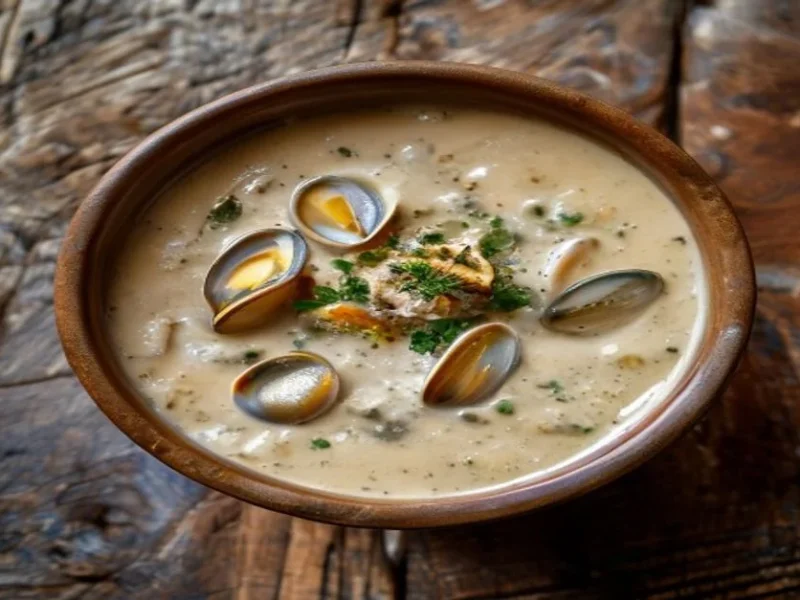 Clam Chowder — receta de cocina Internacional