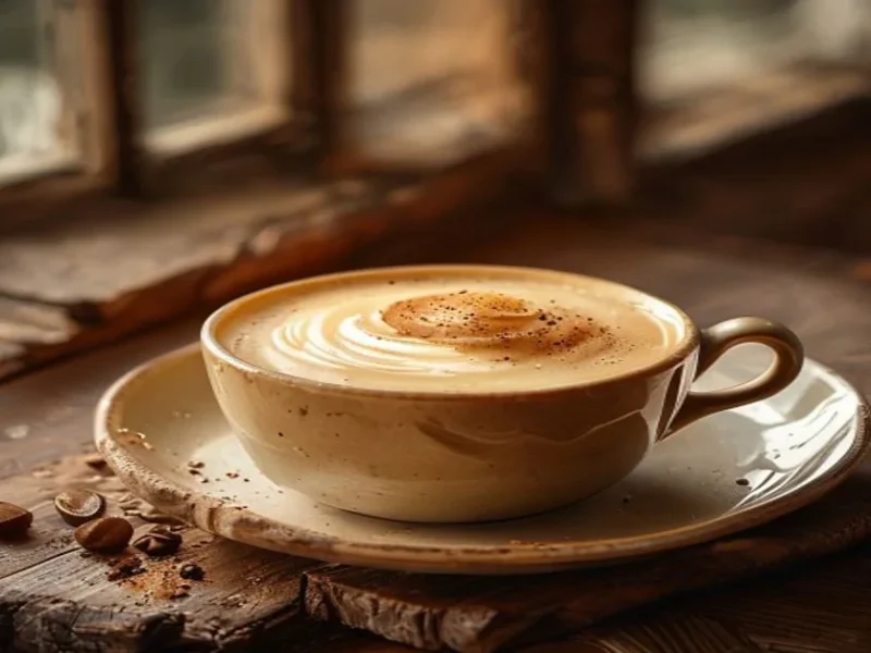 Latté au beurre et aux biscuits — receta de cocina International