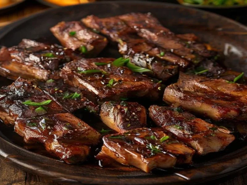 Côtes levées barbecue à la façon de Kansas City — receta de cocina International