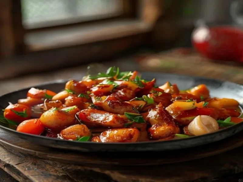 Dakgalbi picante — receta de cocina Asiática
