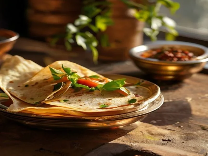 Dosa con Sambar — receta de cocina India
