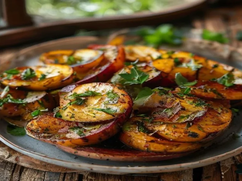 Salade d'aubergines rôties — receta de cocina méditerranéen