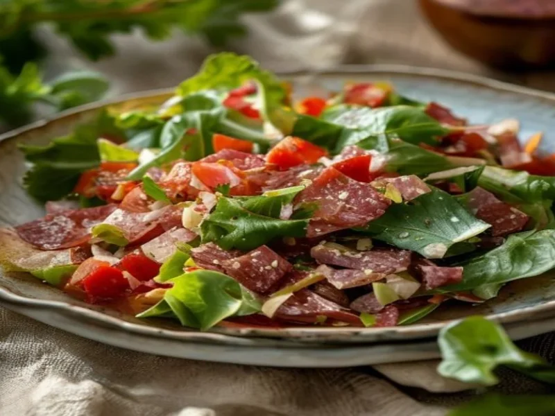 Salade italienne hachée — receta de cocina italien