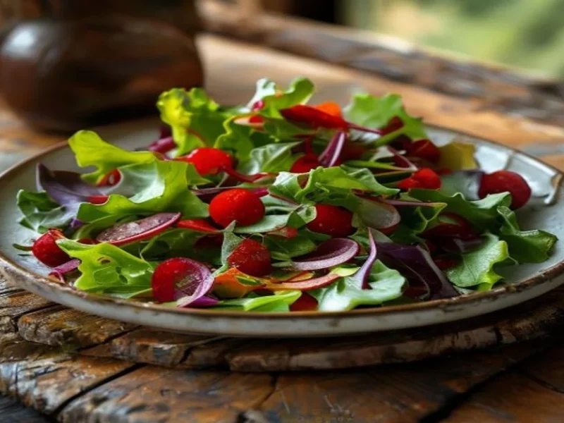 Salade de grenade et roquette — receta de cocina méditerranéen
