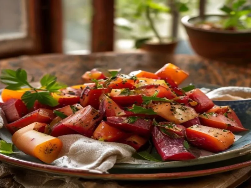 Salade de betteraves et chèvre — receta de cocina méditerranéen