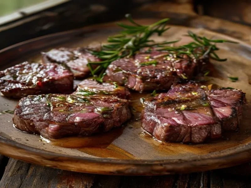 Entrecôte grillée au beurre aux herbes — receta de cocina méditerranéen
