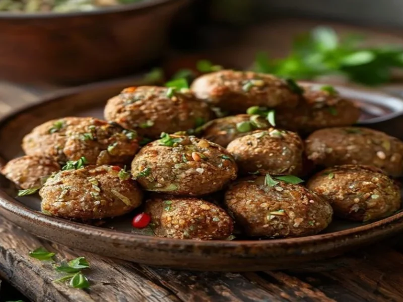 Falafel croustillant libanais fait maison — receta de cocina méditerranéen