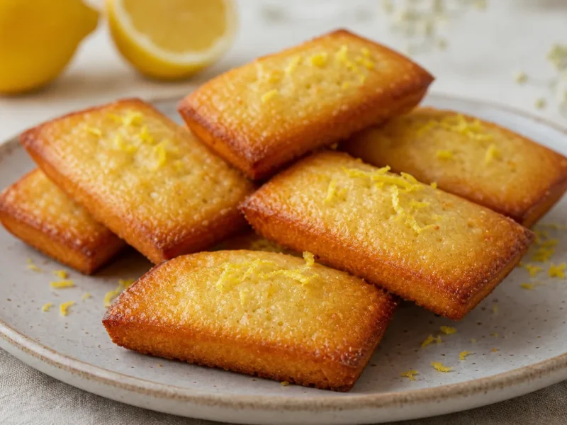Financiers amandes et citron sans gluten — receta de cocina méditerranéen