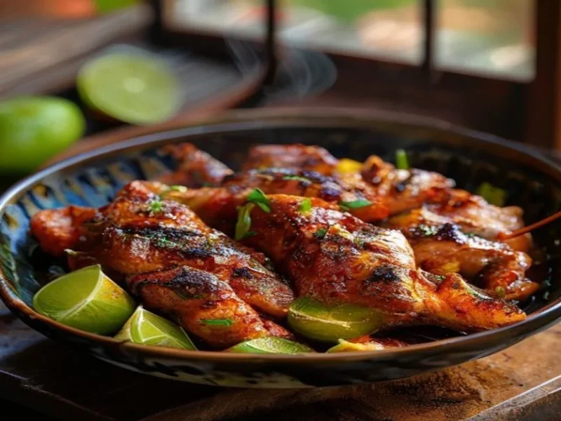Poulet grillé thaï Gai Yang — receta de cocina Thaïlandaise
