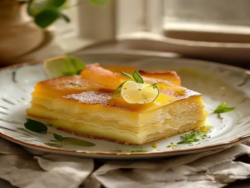 Galaktoboureko au sirop de citron — receta de cocina méditerranéen