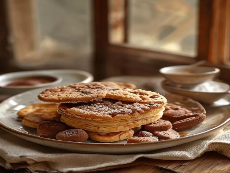 Biscuits au café et au chocolat — receta de cocina italien