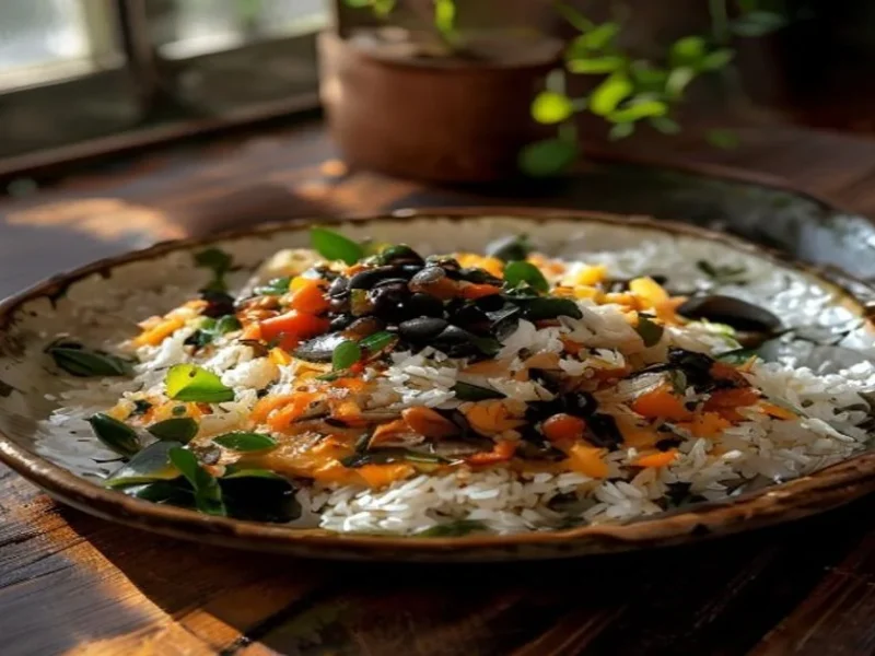 Gallo pinto desayuno costarricense — receta de cocina Latina