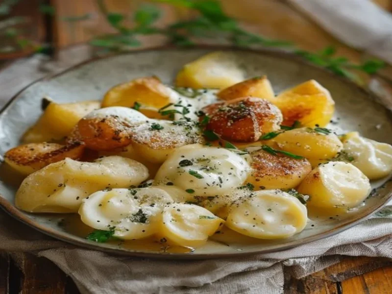 Gnocchi with Gorgonzola — receta de cocina Italian