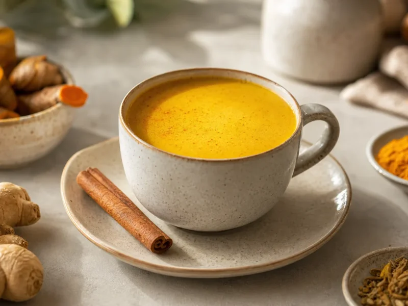 Golden Milk (Leche Dorada de Cúrcuma y Especias) — receta de cocina Mediterranean