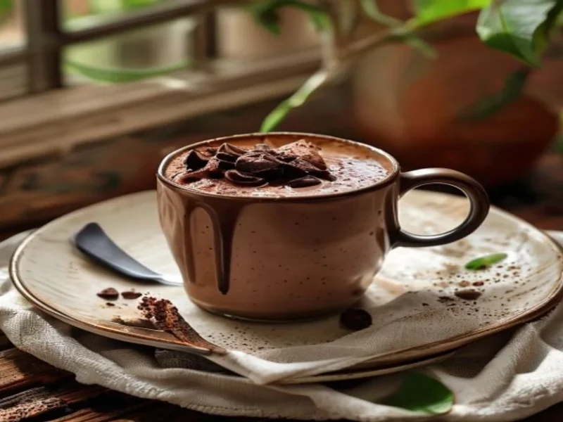 شوكولاتة ساخنة فيروسية سميكة — receta de cocina متوسطة