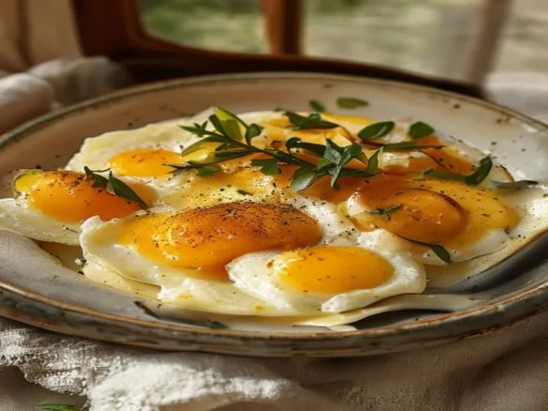 بيض مخفوق بالكريمة — receta de cocina متوسطة