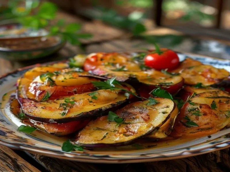 Imam bayildi de berenjena — receta de cocina Mediterránea