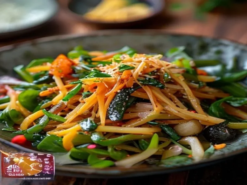 Japchae de verduras — receta de cocina Asiática