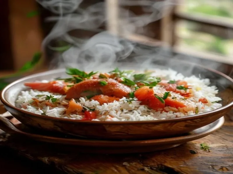 Kedgeree britanico de pescado ahumado — receta de cocina Internacional