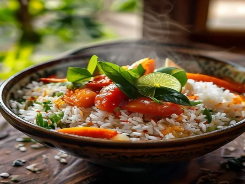 Khao pad tailandes — receta de cocina Tailandesa