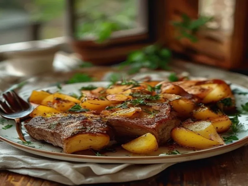 لحم ضأن مخبوز كليفتيكو — receta de cocina متوسطة
