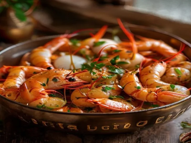 Langostinos al curry — receta de cocina India