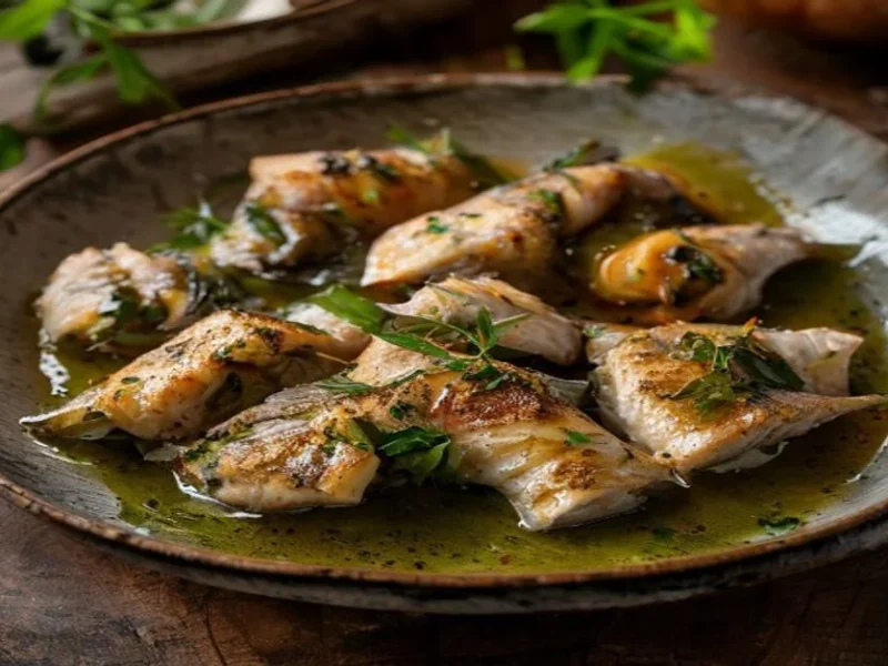 هاك في الصلصة الخضراء — receta de cocina متوسطة
