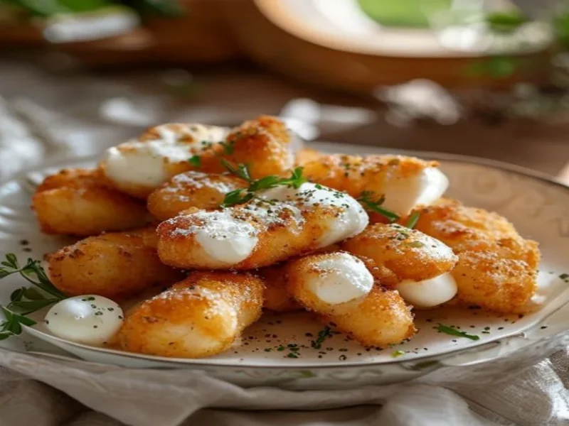 Mozzarella sticks air fryer — receta de cocina Italiana