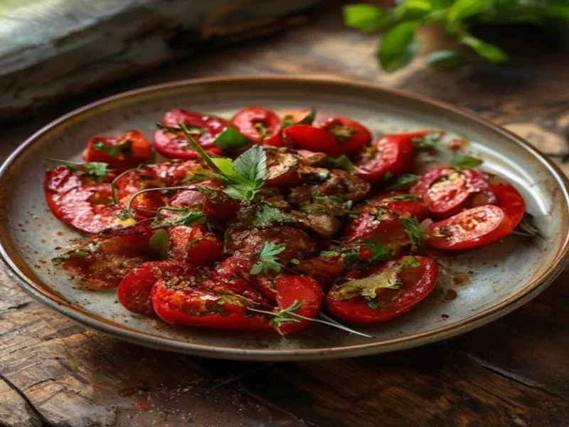 Muhammara de pimientos y nueces — receta de cocina Mediterránea