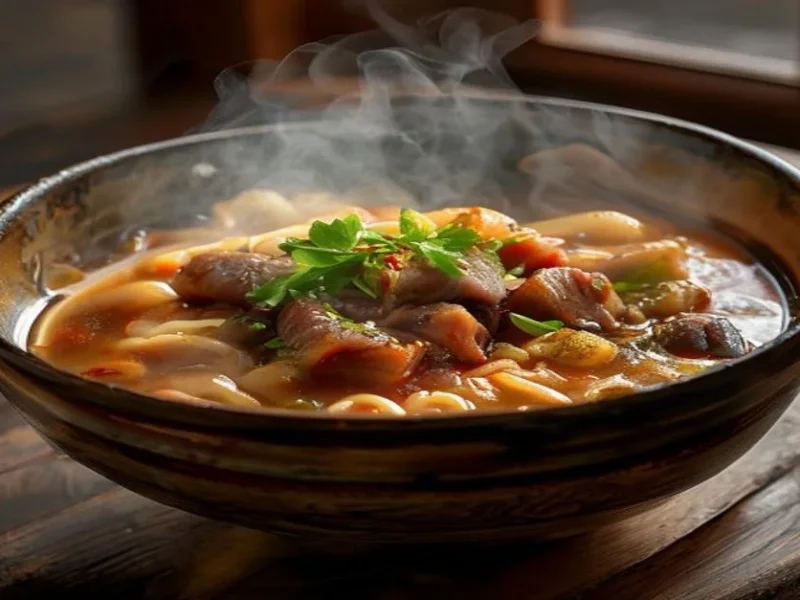 Niu Rou Mian (Sopa de Ternera Taiwanesa) — receta de cocina Internacional