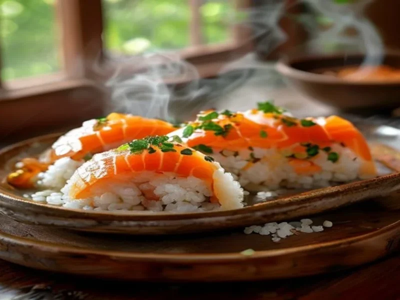 Onigiri de salmon — receta de cocina Japonesa