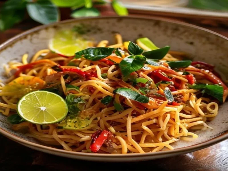 Pad kee mao — receta de cocina Tailandesa