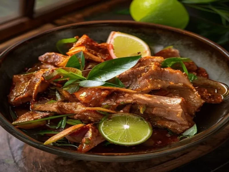 Pad prik king — receta de cocina Tailandesa