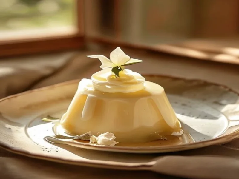 Panna cotta à la vanille — receta de cocina italien