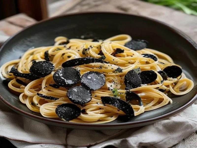 Pâtes Sépia Nero — receta de cocina italien